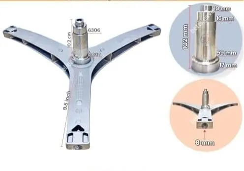 PANASONIC MARQ MIDEA FRONT LOADER WASHING MACHINE DRUM SPIDER ARM  / HUB BRACKET / SHAFT SUPPORT